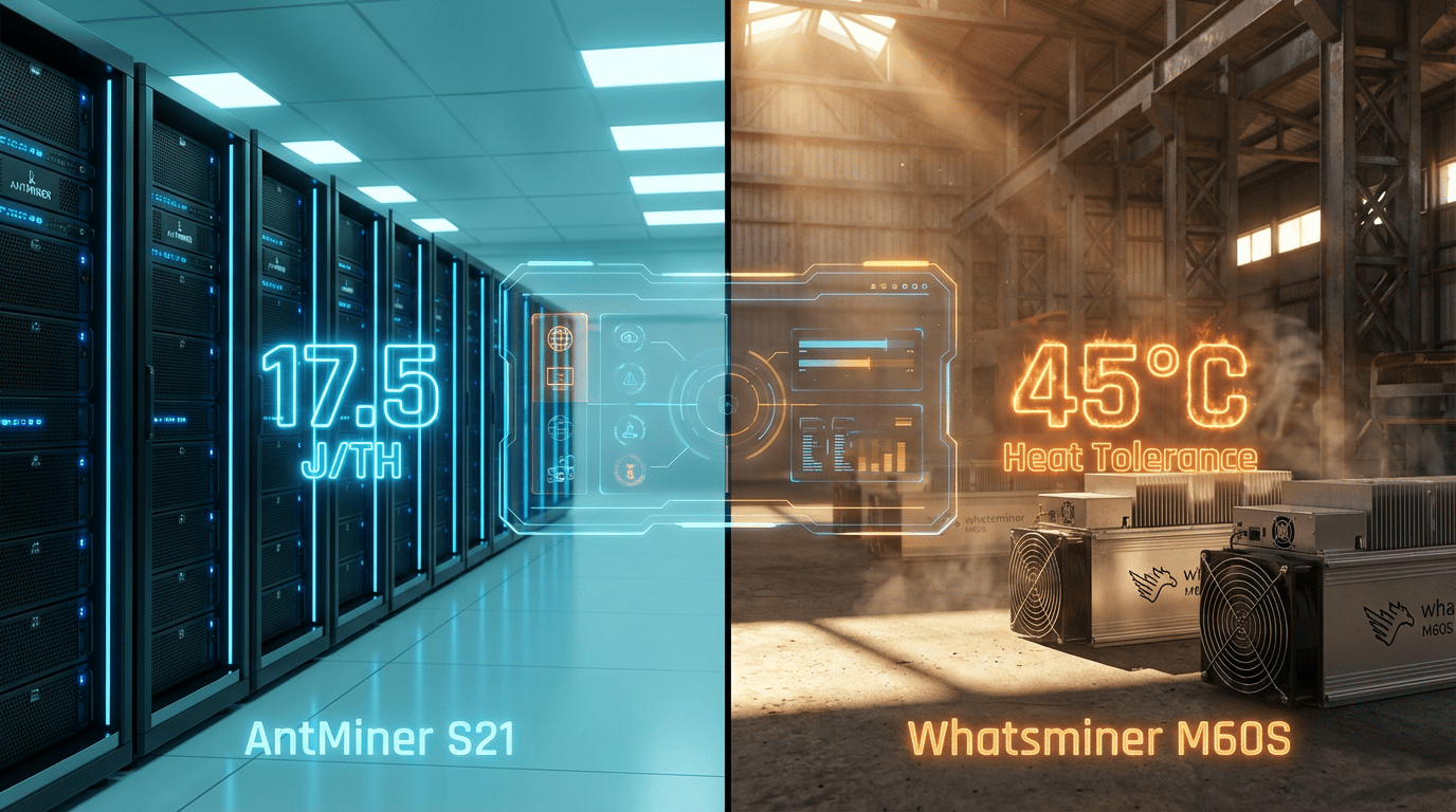 Antminer S21 vs Whatsminer M60S: Maximizing Bitcoin Mining ROI with Superior Efficiency and Stability
